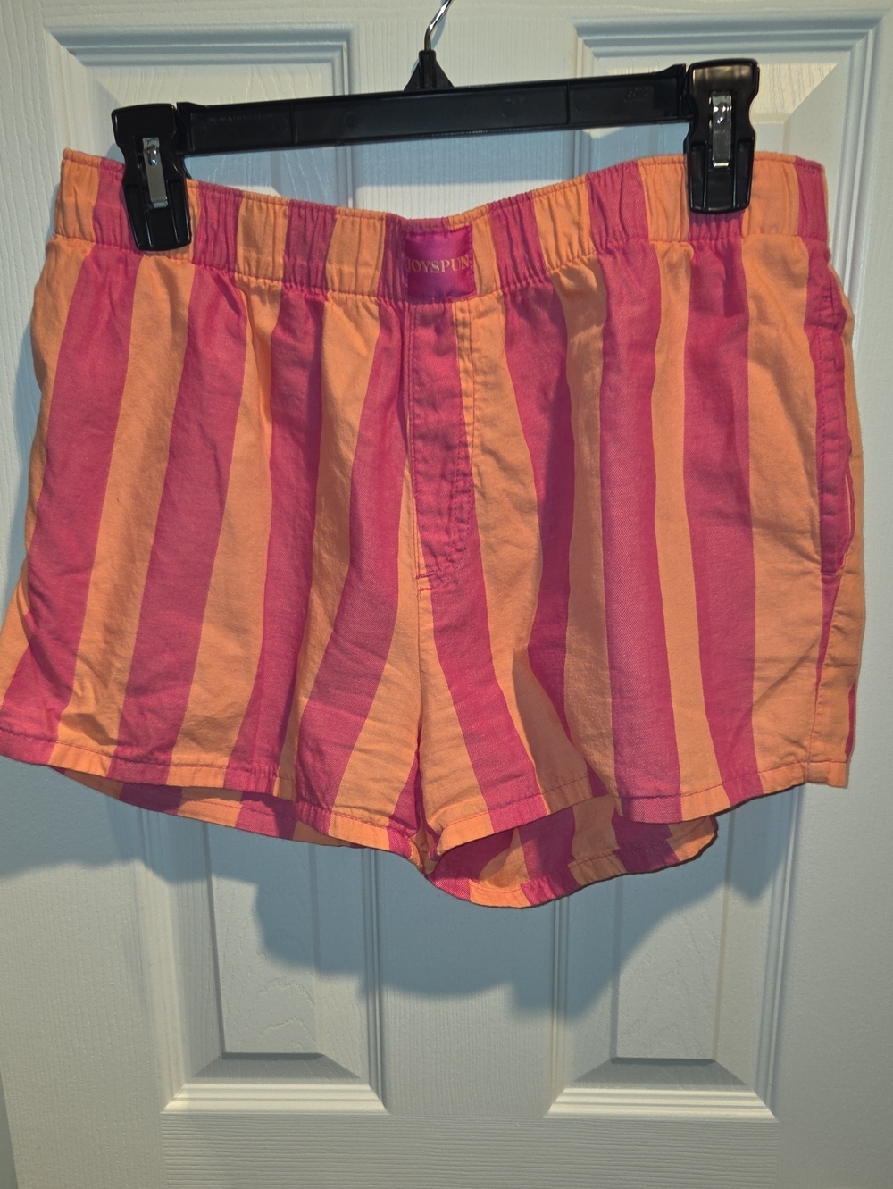 Joyspun Striped Pink and Orange Women's Shorts